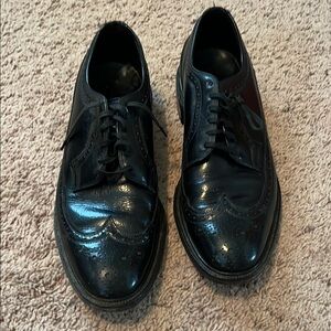 Dr. Scholl's Black Oxford Shoes with Brogue Detailing